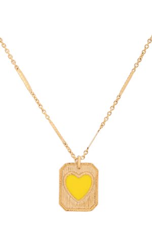 Vintage French Red Heart Pendant Necklace for Women - Layered Square Design, Elegant Collarbone Sweater Chain, Retro Fashion Accessory