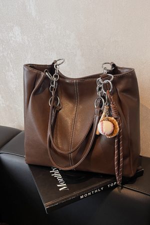 Vintage French-Style Large Capacity Tote Bag for Women - Spring/Summer 2025 Fashion Shoulder Bag for Students and Commuters