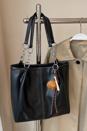 Vintage French-Style Large Capacity Tote Bag for Women - Spring/Summer 2025 Fashion Shoulder Bag for Students and Commuters