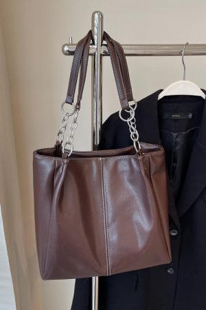 Vintage French-Style Large Capacity Tote Bag for Women - Spring/Summer 2025 Fashion Shoulder Bag for Students and Commuters