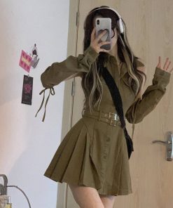 Vintage French Workwear Vest Dress for Women, Waist-Cinching Design, Pleated Short Skirt, Stylish Summer Fashion, Sweet & Spicy Vibes