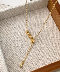 Vintage Gold Snake Pendant Necklace with Four-Pointed Star, Minimalist Collarbone Chain for Women, Year of the Snake Jewelry