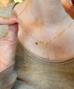 Vintage Gold Snake Pendant Necklace with Four-Pointed Star, Minimalist Collarbone Chain for Women, Year of the Snake Jewelry