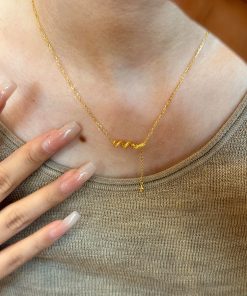 Vintage Gold Snake Pendant Necklace with Four-Pointed Star, Minimalist Collarbone Chain for Women, Year of the Snake Jewelry