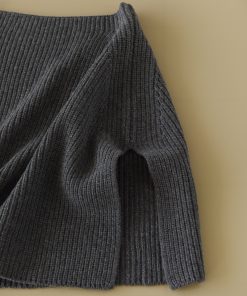 Vintage Gray Wool Shawl Scarf - Versatile Fashionable Warm Neck Accessory for Stylish Outfits - Perfect for 90s and Y2K Looks