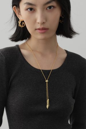 Vintage High-End Adjustable Twisted Long Pull Sweater Chain for Women - Classicism Designer Style