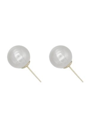 Vintage High-End Large Pearl Ear Studs for Slimming Face in Classic Hong Kong Style - Trendy Blogger Inspired Ear Clips