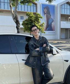 Vintage High Street Blue Washed Denim Jacket for Men - Loose Fit Versatile Autumn Outerwear