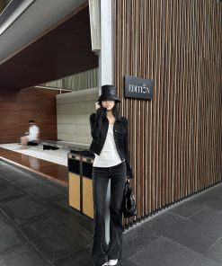 Vintage High-Waisted Flared Jeans for Women | Slim Fit Spring Summer Long Pants | Versatile Fashion Favorite