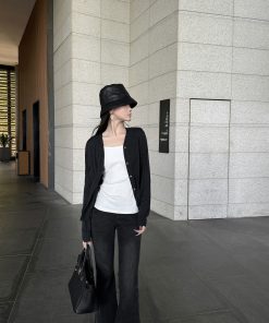 Vintage High-Waisted Flared Jeans for Women | Slim Fit Spring Summer Long Pants | Versatile Fashion Favorite