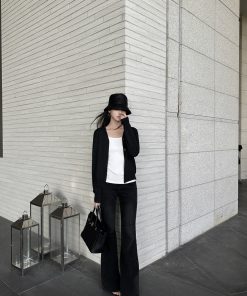 Vintage High-Waisted Flared Jeans for Women | Slim Fit Spring Summer Long Pants | Versatile Fashion Favorite