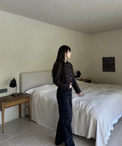 Vintage High-Waisted Straight-Leg Wide-Leg Floor-Length Jeans - Slimming Fit, 70% Off Clearance, Retro Fashion Statement