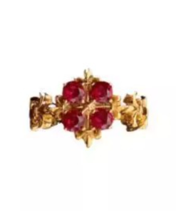 Vintage-Inspired Adjustable Open Design Rose Pink Iris Flower Ring for Women â€“ Exquisite Light Luxury Fashion Accessory