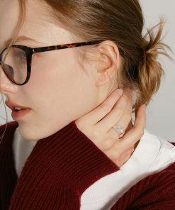 Vintage-Inspired Adjustable S925 Pure Silver Shell Ring for Elegant Ladies - High-End Niche Jewelry