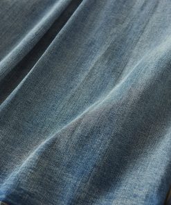 Vintage-Inspired Loose Mid-Length Long Sleeve Denim Shirt Jacket - Stylish Casual Outerwear for Effortless 90s and Y2K Fashion