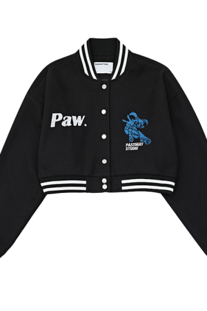 Vintage-Inspired Short Baseball Jacket for Women | American Streetwear Coat | Spring Autumn Euro-American Style