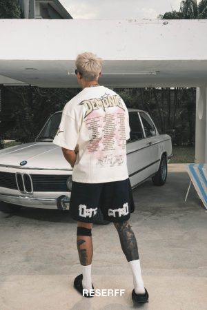 Vintage Lightning Witch Illustration Oversized Short Sleeve T-Shirt - Limited Edition American Streetwear Inspired by 90s Style