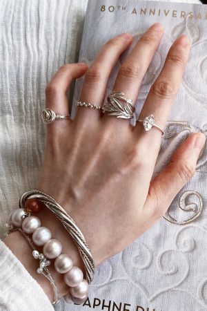Vintage Minimalist Rose Diamond Bead Open Finger Ring - Light Luxury High-End Personalized Jewelry