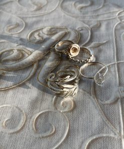 Vintage Minimalist Rose Diamond Bead Open Finger Ring - Light Luxury High-End Personalized Jewelry