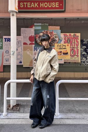 Vintage Plaid Spliced Lapel Jacket for Women and Men - Thin Barn Style Outerwear for Spring and Autumn, Unique Design