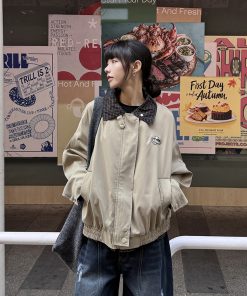 Vintage Plaid Spliced Lapel Jacket for Women and Men - Thin Barn Style Outerwear for Spring and Autumn, Unique Design