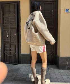 Vintage Pumpkin Dove Jacquard Sweater Cardigan for Women - Loose Fit Long Sleeve Knitted Coat, Perfect for Fall Fashion