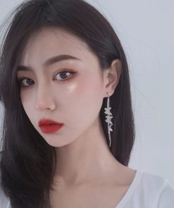 Vintage Retro 3D You Bloom, Butterflies Come Long Slimming Fairy Earrings for Boho & Y2K Style