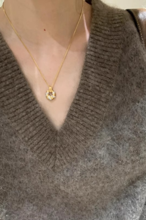 Vintage Retro Textured Diamond-Studded Twisted Necklace for Women, Exquisite Collarbone Chain, 2025 Fashion Statement Piece