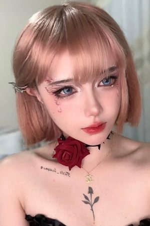 Vintage Rose Flower Choker for Women with Thorns, Adjustable Dark Style Necklace, Sexy Neck Strap Collar