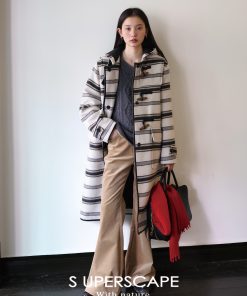 Vintage Slim-Fit Corduroy Flared Pants for Women - 90s Inspired Retro Style Trousers