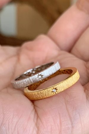 Vintage-Style Adjustable Eight-Pointed Star Ring for Women, High-End Niche Jewelry, Trendy 2025 Design