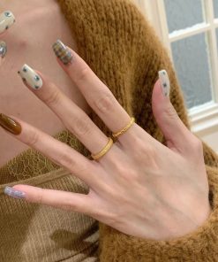 Vintage-Style Adjustable Eight-Pointed Star Ring for Women, High-End Niche Jewelry, Trendy 2025 Design