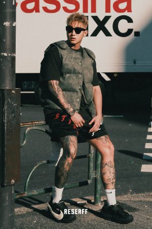 Vintage Style Deconstructed Split Splicing Wing Vest - 3M Snow Velvet Cotton-Padded Tank Top for Y2K Fashion