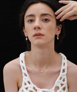 Vintage Style Natural Pearl Gold-Plated Knotted Stud Earrings - Elegant French Design, Perfect for Holiday and Everyday Wear