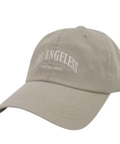 Vintage Washed LOS ANGELES Baseball Cap - Korean Style 90s Aesthetic, Casual Streetwear Accessory
