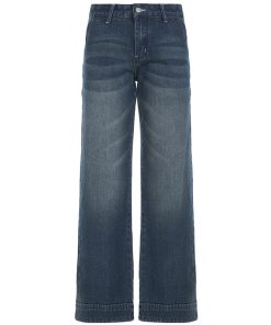 Vintage Washed Low-Waist Straight Leg Jeans for Trendy Girls - Versatile Basic Style for 90s and Y2K Fashion