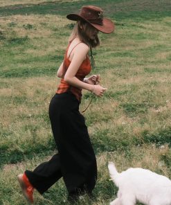 Vintage Western Cowboy Hat for Women - Outdoor Travel Jazz Hat, Sun Protection for Small Faces, Retro Style