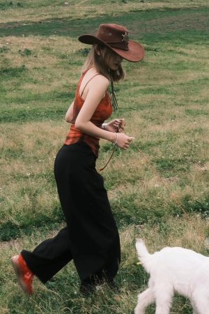 Vintage Western Cowboy Hat for Women - Outdoor Travel Jazz Hat, Sun Protection for Small Faces, Retro Style