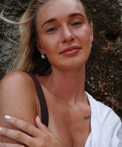 Vintage Zircon Drop Earrings for Women - High-End Titanium Steel Ear Clips, Fashionable Design, Elegant Temperament