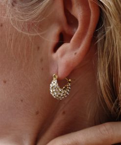 Vintage Zircon Drop Earrings for Women - High-End Titanium Steel Ear Clips, Fashionable Design, Elegant Temperament