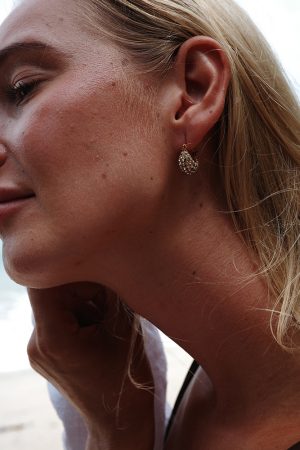 Vintage Zircon Drop Earrings for Women - High-End Titanium Steel Ear Clips, Fashionable Design, Elegant Temperament