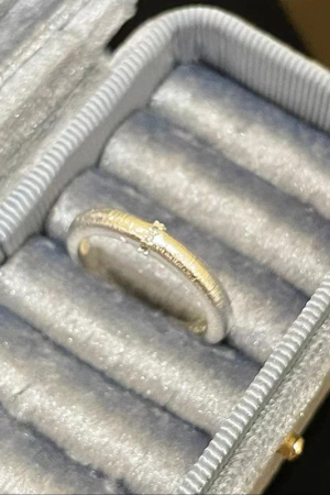 Vintage Zirconia Brushed Ring for Women - Lightweight Luxury Stacking Ring for Index Finger, 2025 Trendy Versatile Design