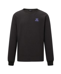 Waffle Long Sleeve T-Shirt for Couples - Retro Autumn Sweatshirt with Round Neck - Trendy 90s Style Top