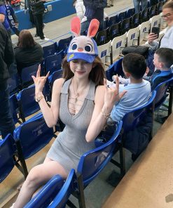 Waist-Cinching Sleeveless Bodycon Knitted Dress for Women - Sexy Summer Mini Dress for Hot Girl Style