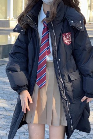 Warm Loose-Fitting Hooded Pudding Bear JK Down Jacket - Thick College-Style White Duck Down Coat for Winter Fashion