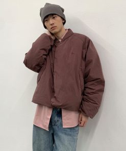 Warm Stand Collar Cotton Cardigan Jacket for Couples - Winter Fashion, American Style, Cozy Layering Essential