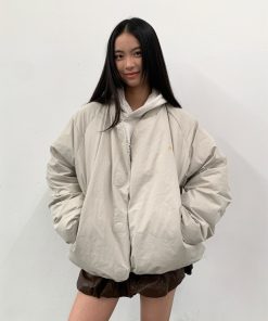 Warm Stand Collar Cotton Cardigan Jacket for Couples - Winter Fashion, American Style, Cozy Layering Essential