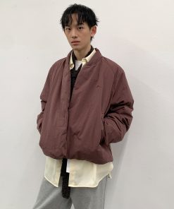 Warm Stand Collar Cotton Cardigan Jacket for Couples - Winter Fashion, American Style, Cozy Layering Essential