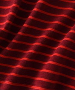 Warm Thickened Brushed Fleece High-Neck Long Sleeve Thermal T-Shirt - Color-Printed Striped Australian Wool Base Layer