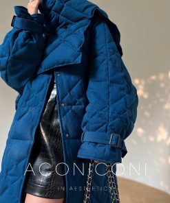 Warm Winter White Duck Down Scarf Loose Down Jacket - Women's Mid-Length Coat for 2025, Cozy Layering Essential